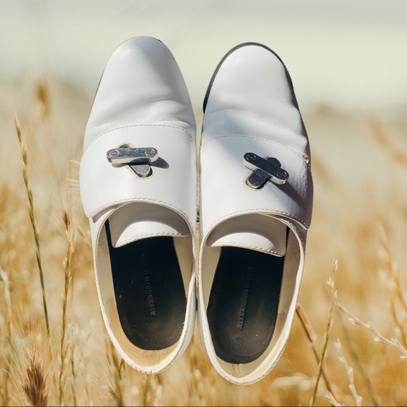 Alexander Wang Shoes - Alexander Wang White Sneakers Platform Oxford